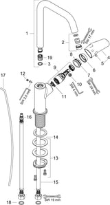 Hansgrohe Focus 240 Einhebel-Waschtischmischer mit Schwenkauslauf, chrom, ohne Ablaufgarnitur