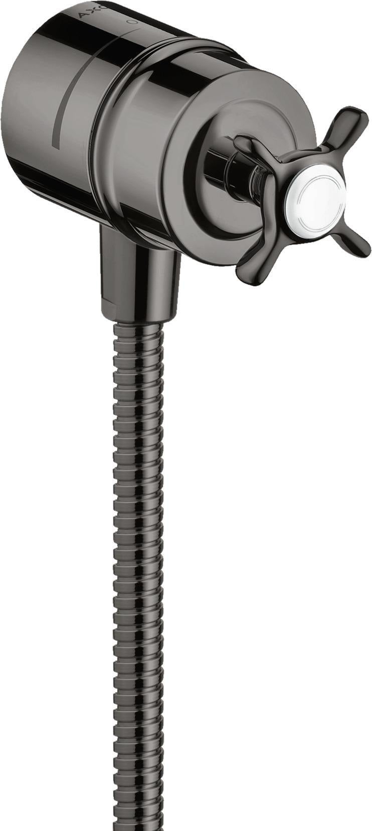 AXOR Montreux FIXFIT STOP Schlauchanschluss DN 15 mit Absperrventil und Kreuzgriff, chrom