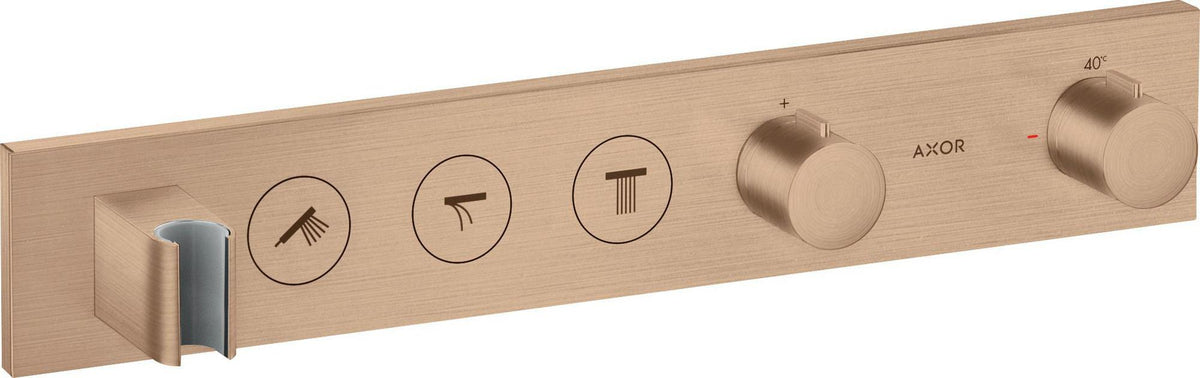 AXOR ShowerSolutions Select Thermostatmodul 530/90 Chrom – 3 Verbraucher, gleichzeitige Nutzung