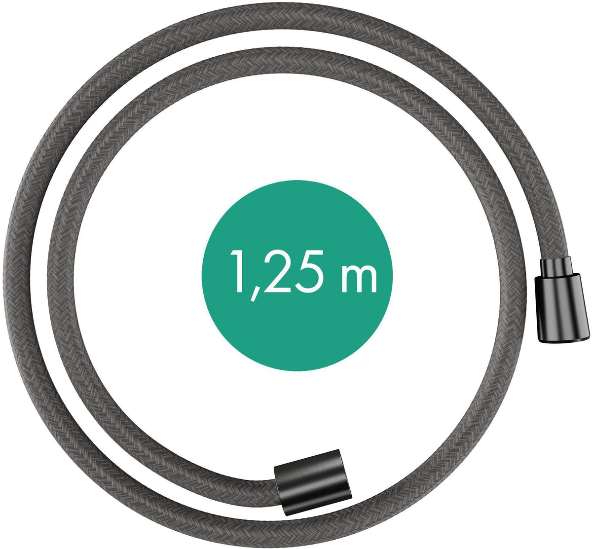 Hansgrohe Designflex Textilbrauseschlauch 125 cm Chrom – Knickgeschützt & Drehwirbel