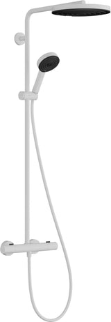 HANSGROHE Showerpipe Pulsify S Puro 1jet mit EcoSmart-Thermostat, chrom – 260 mm Kopfbrause