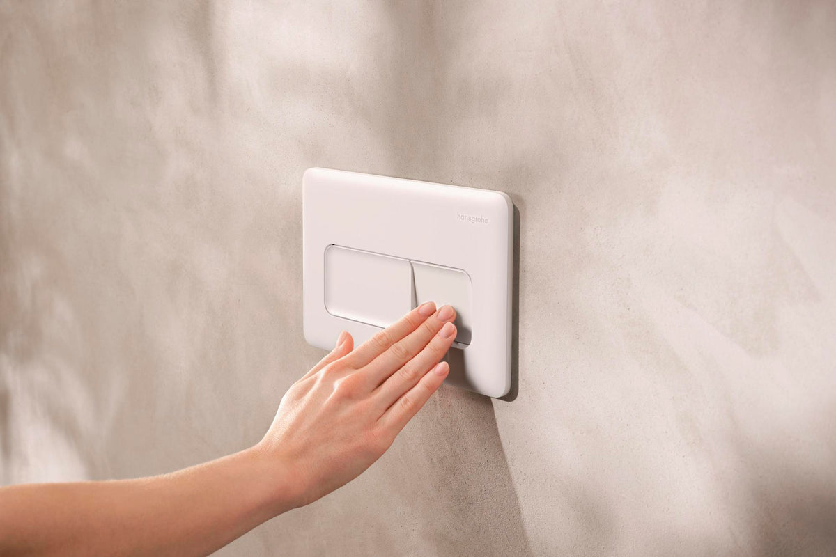 Hansgrohe iFrame Original Q Betätigungsplatte mit 2-Mengen-Spülung in Chrom