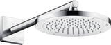AXOR Brausearm 390 mm DN 15 eckig brushed nickel – Wandmontage