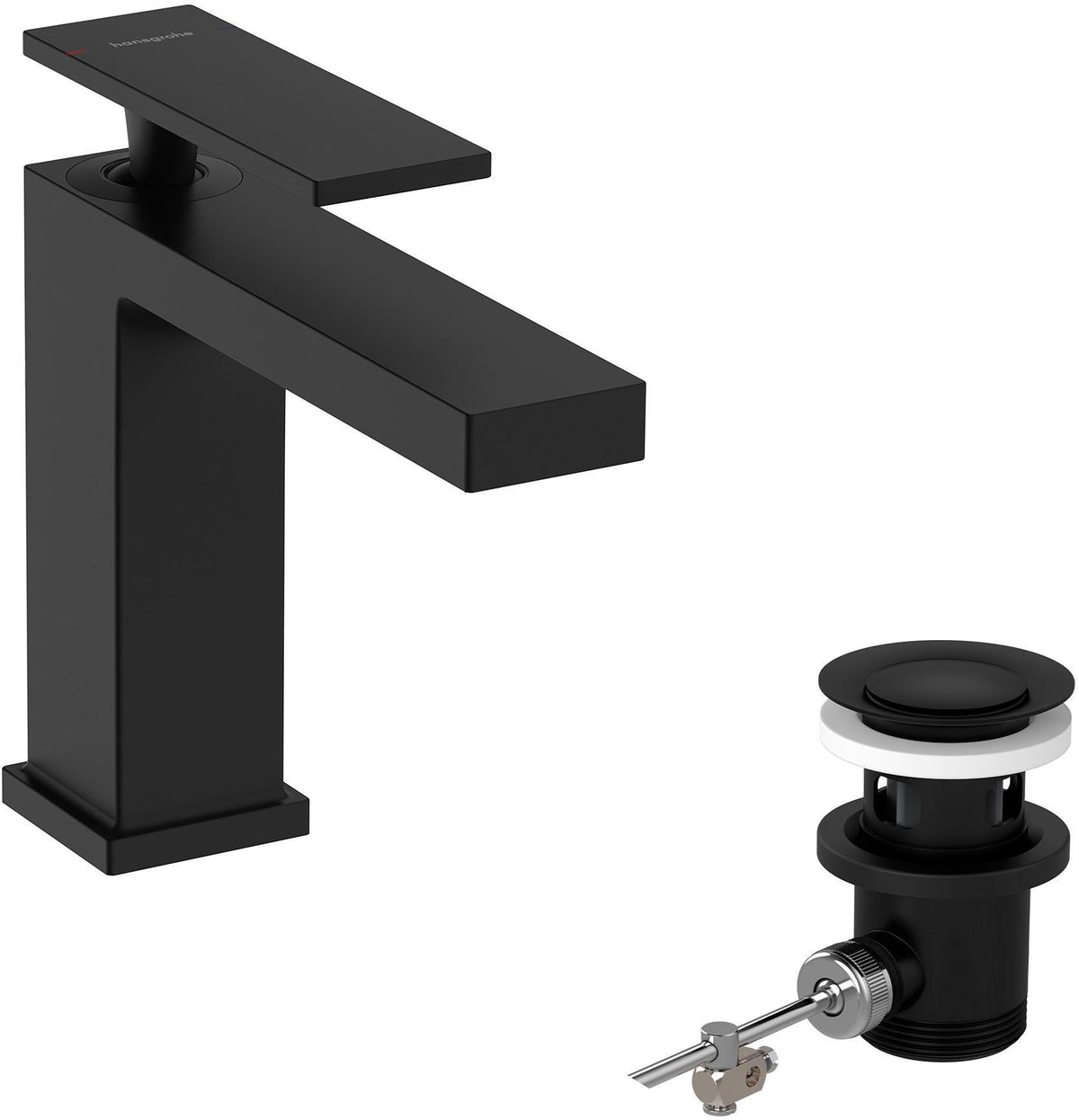 Hansgrohe Tecturis E 110 Einhebel-Waschtischmischer EcoSmart+ mit Ablaufgarnitur, Chrom