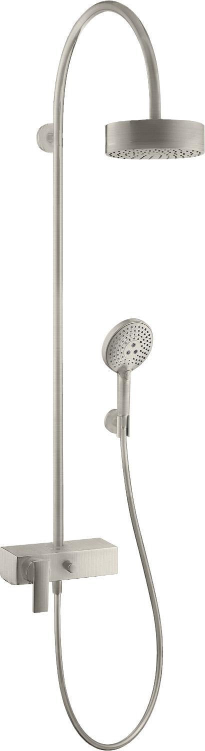 AXOR Citterio Showerpipe DN 15 mit Einhebelmischer und 1jet Kopfbrause – Chrom