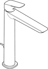 Hansgrohe HG Einhebel-Waschtischmischer 240 LOGIS mit Zugstangen-Ablaufgarnitur, chrom