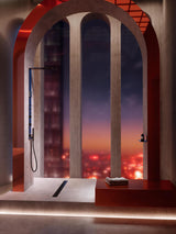 AXOR ShowerComposition Duschpaneel mit Thermostat, Kopf- und Schulterbrause Chrom