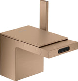 AXOR MYEDITION Einhebel-Bidetmischer ohne Platte polished gold optic mit Push-Open Ablaufgarnitur