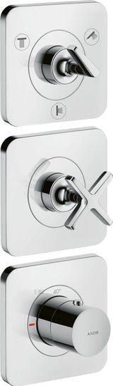 AXOR Citterio E Thermostatmodul DN 20 mit Rosetten für 3 Verbraucher, Chrom