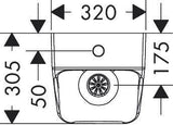 HANSGROHE Urinal EluPura Original Q spülrandlos mit SmartClean Glasur, weiß