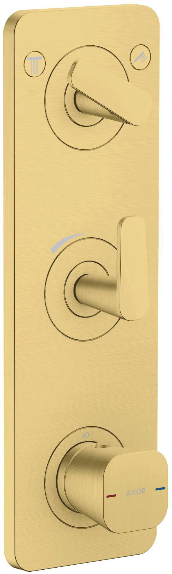 AXOR Citterio C Fertigmontageset Thermostatmodul Unterputz für 2 Verbraucher Chrom