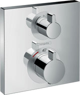 HANSGROHE Ecostat Square UP Thermostat für 2 Verbraucher – Chrom, Fertigmontageset
