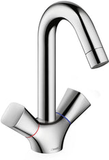 HANSGROHE Logis 2-Griff-Waschtischmischer DN 15 chrom – ComfortZone 150, 5 l/min