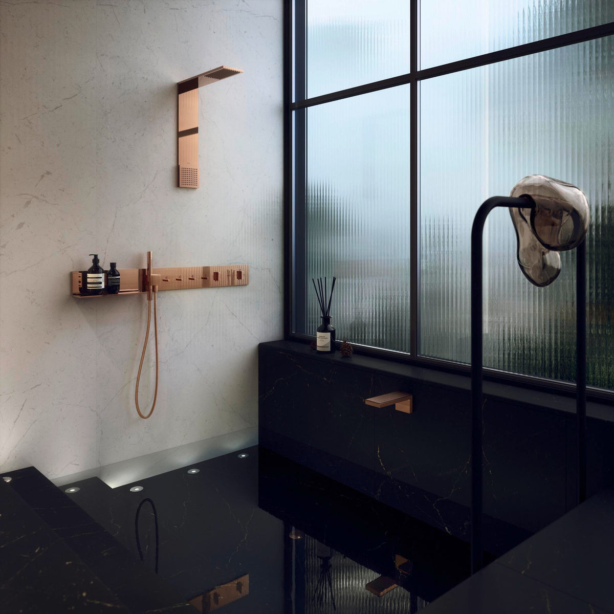 AXOR ShowerComposition Thermostatmodul 610/110 mit 4 Verbrauchern – Chrom