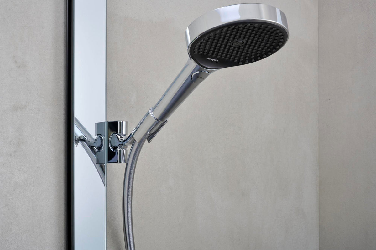 Hansgrohe Rainfinity 350 Showerpipe mit Kopfbrause 360 mm – Chrom, Thermostat, PowderRain
