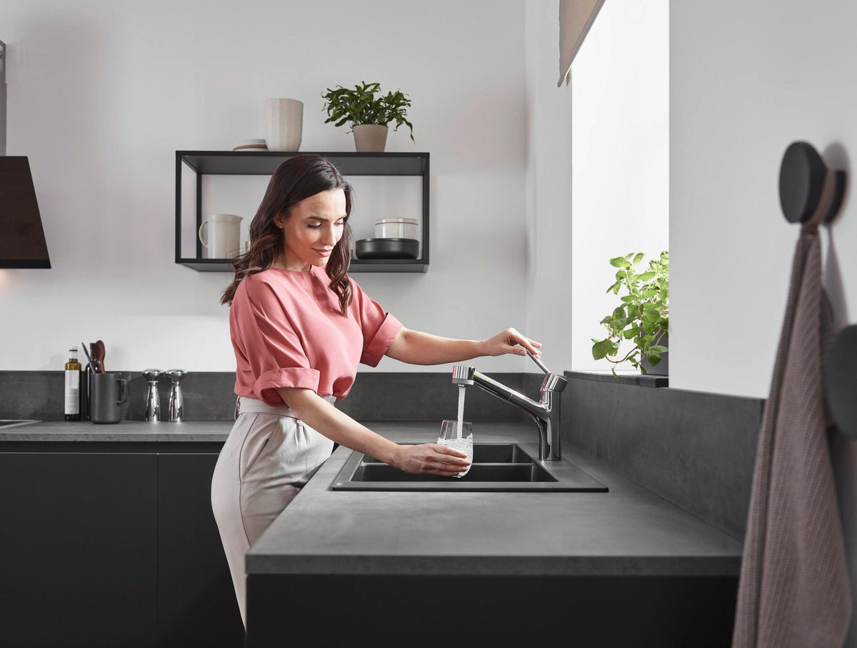HANSGROHE Talis S Einhebel-Küchenmischer 170 mit sBox und Ausziehbrause in Chrom
