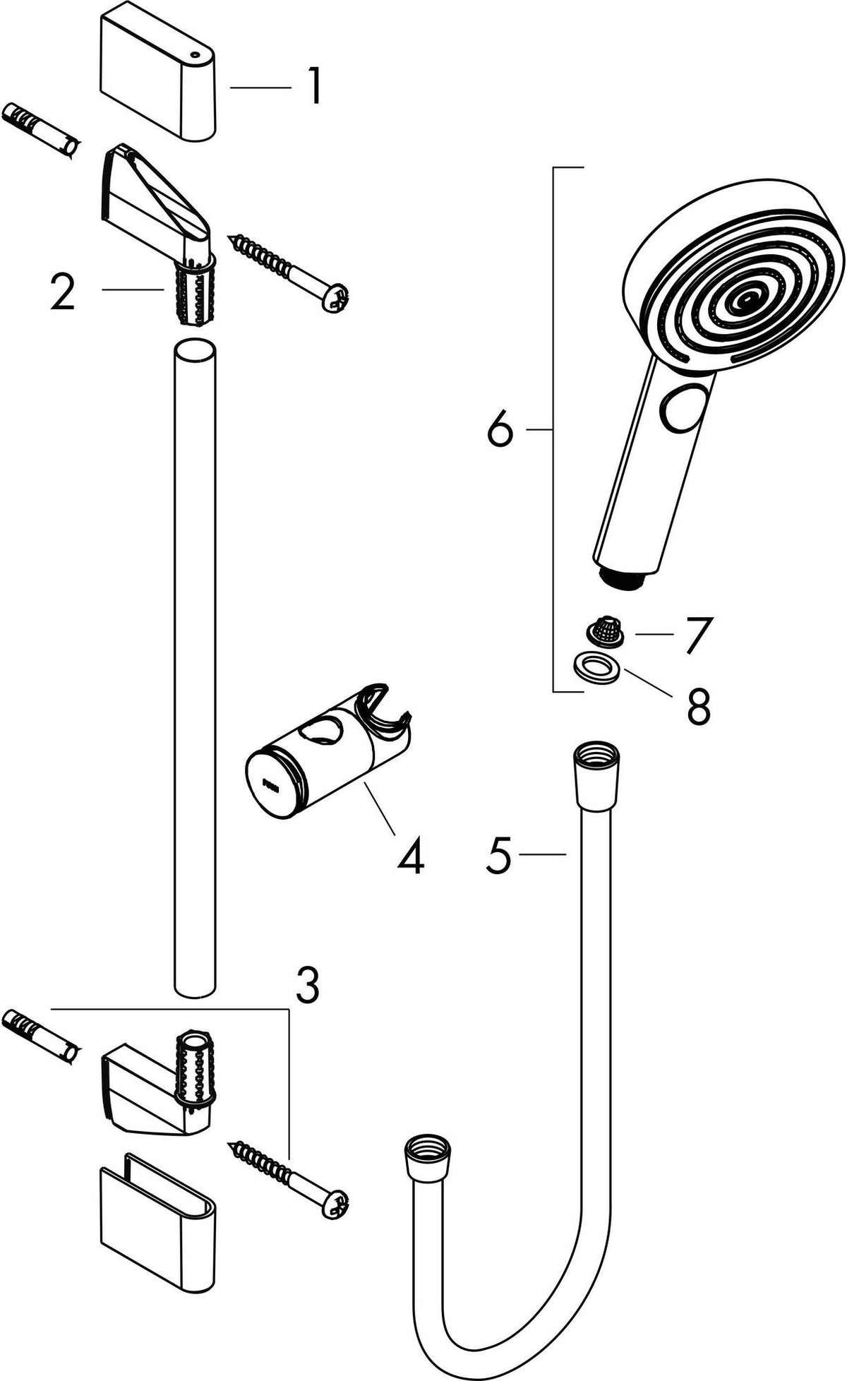 Hansgrohe PULSIFY SELECT 105 3jet Relaxation Brauseset mit Brausestange 650 mm Chrom