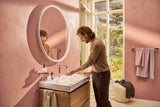 HANSGROHE Xarita S Wandspiegel 700x700 mm mattweiß mit LED-Beleuchtung und IR-Sensor
