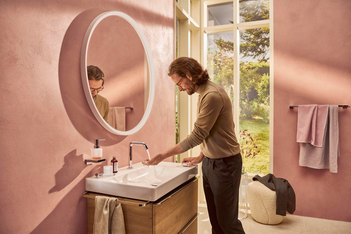 HANSGROHE Xelu Q Waschtischunterschrank 780 mm weiß hochglanz mit 2 Schubkästen