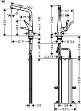 HANSGROHE Metris M71 Einhebel-Küchenmischer 320 mit sBox und Ausziehauslauf in Chrom
