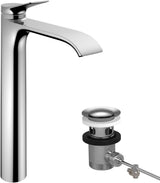 HANSGROHE Vivenis 250 Waschtischmischer mit Zugstangen-Ablaufgarnitur, chrom