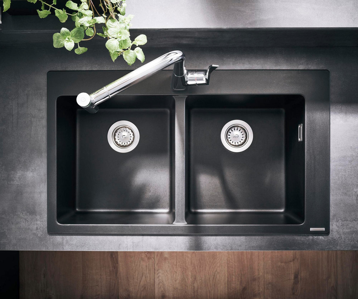 HANSGROHE Metris Select 320 Küchenmischer mit Ausziehauslauf, Select-Knopf und ComfortZone