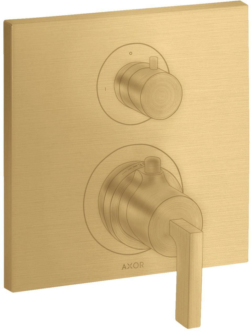 AXOR Citterio Thermostatbatterie mit Ab-/Umstellventil, Hebelgriff, chrom