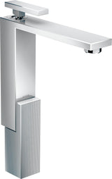 AXOR Edge Waschtischmischer 280 Diamantschliff chrom von Hansgrohe – Einhebelmischer mit Push-Open
