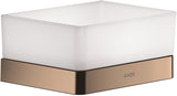 AXOR Universal Softsquare Seifenablage für Dusche, Wandmontage, Glas mit Ablauflöchern, Chrom