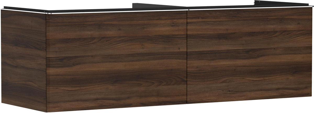 HANSGROHE Xelu Q Waschtischunterschrank 1560 mm Weiß Hochglanz mit 2 Schubkästen