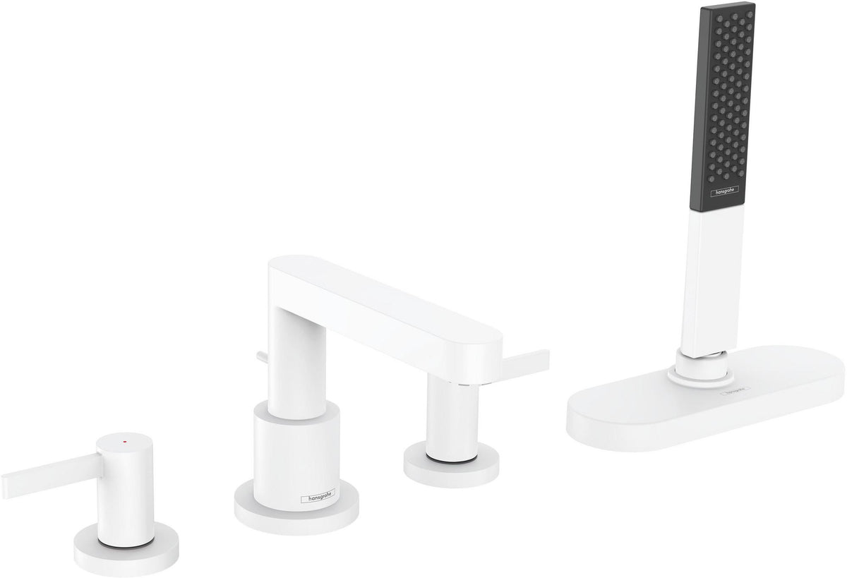 HANSGROHE Finoris Fertigmontageset 4-Loch-Wannenrandarmatur mit sBox in Chrom