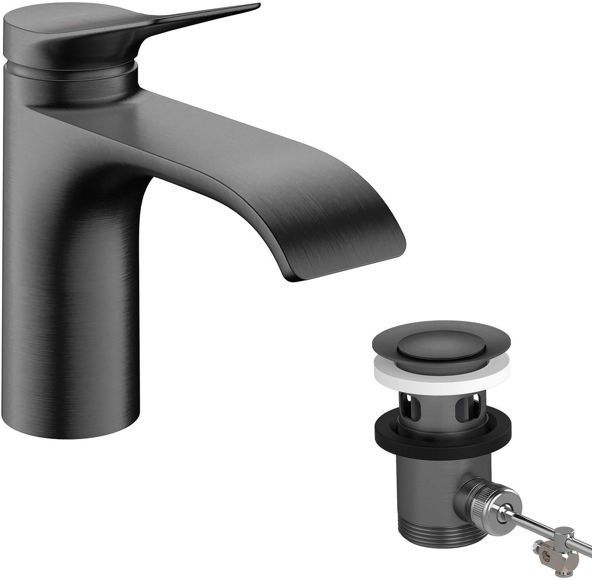 Hansgrohe Vivenis 80 Waschtischmischer CoolStart mit Zugstangen-Ablaufgarnitur, chrom