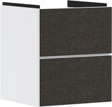 HANSGROHE Xevolos E Waschtischunterschrank 480 mm eiche dunkel mattweiß grifflos PushOpen