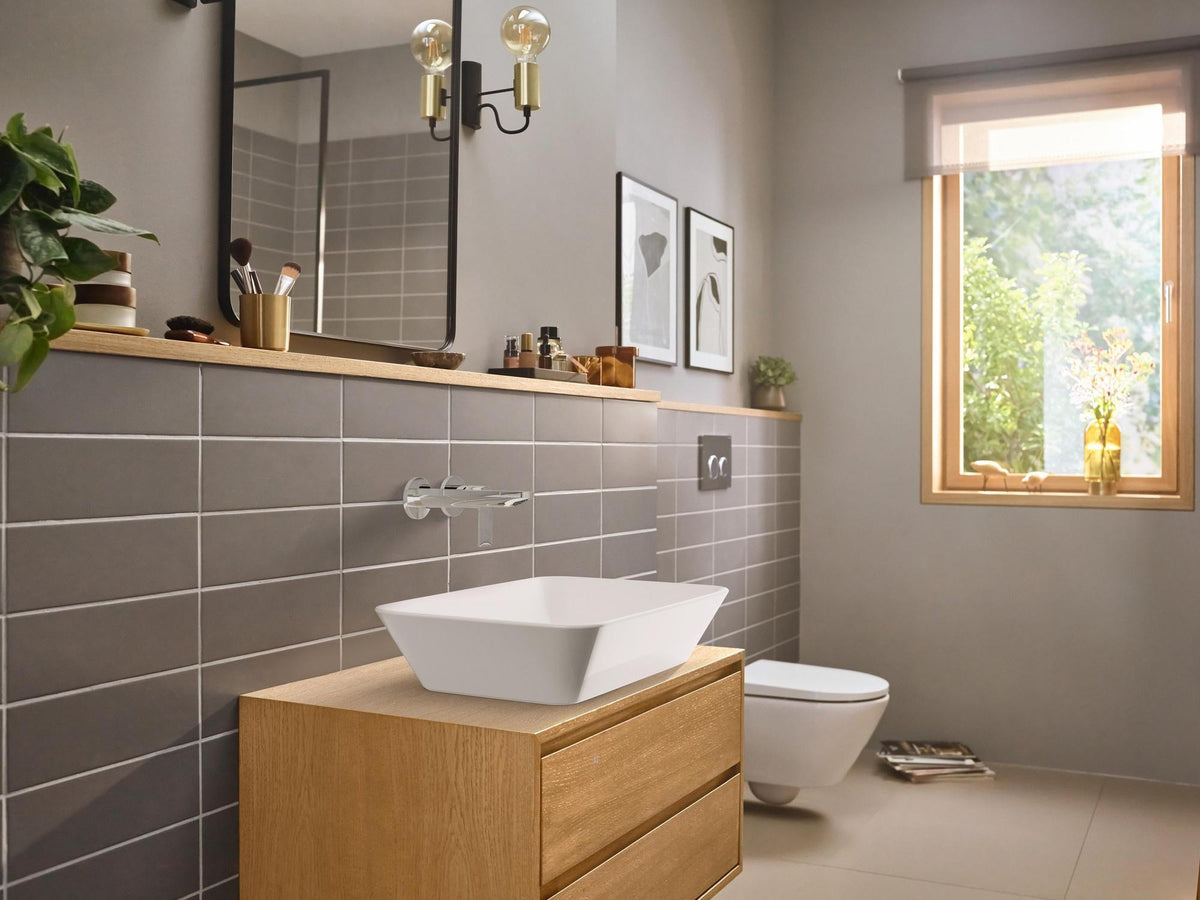 HANSGROHE Rebris E 2-Loch Einhebel-Waschtischmischer Unterputz, chrom, Wandmontage