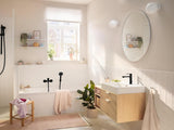 HANSGROHE Rebris S Einhebel-Waschtischmischer 110 mit Zugstangen-Ablaufgarnitur chrom
