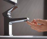 HANSGROHE Metropol Einhebel-Waschtischmischer 100 mit Push-Open Ablaufgarnitur, chrom
