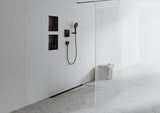 HANSGROHE RainDrain Match Duschrinne 600 mm mattschwarz höhenverstellbar