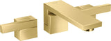 AXOR Edge 3-Loch Waschtischarmatur Fertigset Wandmontage Chrom – 190 mm Ausladung