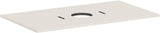 HANSGROHE Xilesa E Konsole 980 mm Eiche mit mittigem Ausschnitt für Aufsatzwaschtisch