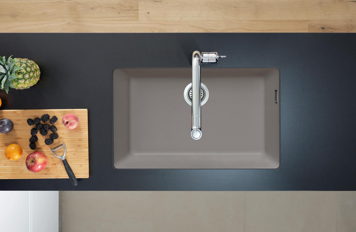 HANSGROHE Unterbauspüle S51 660 – SilicaTec, graphitschwarz, 1 Becken