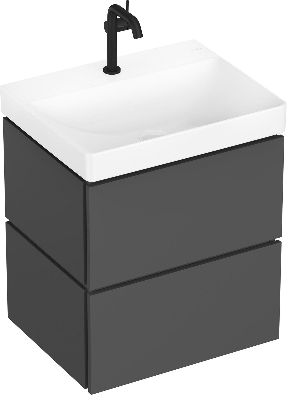HANSGROHE Xilesa E Waschtischunterschrank 580 mm mit 2 Schubkästen und SoftClose