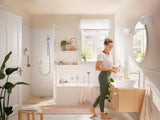 HANSGROHE Rebris S Fertigmontageset Wannenmischer Unterputz Chrom – 2 Verbraucher, Thermostat