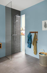 HANSGROHE Showerpipe Croma E 280 1jet Chrom mit Brausethermostat – Duschsystem