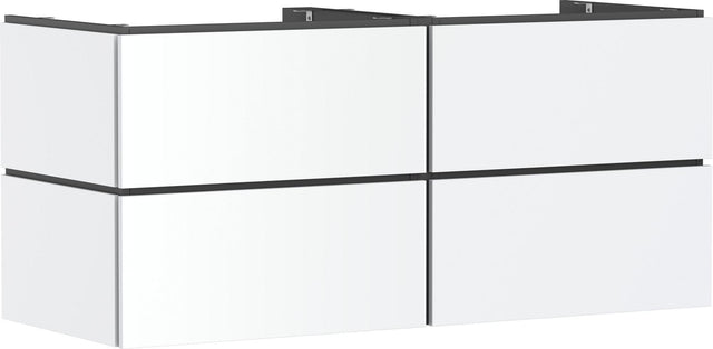 HANSGROHE Xilesa E Waschtischunterschrank 1375 mm – 4 Schubkästen, SoftClose, Wandmontage