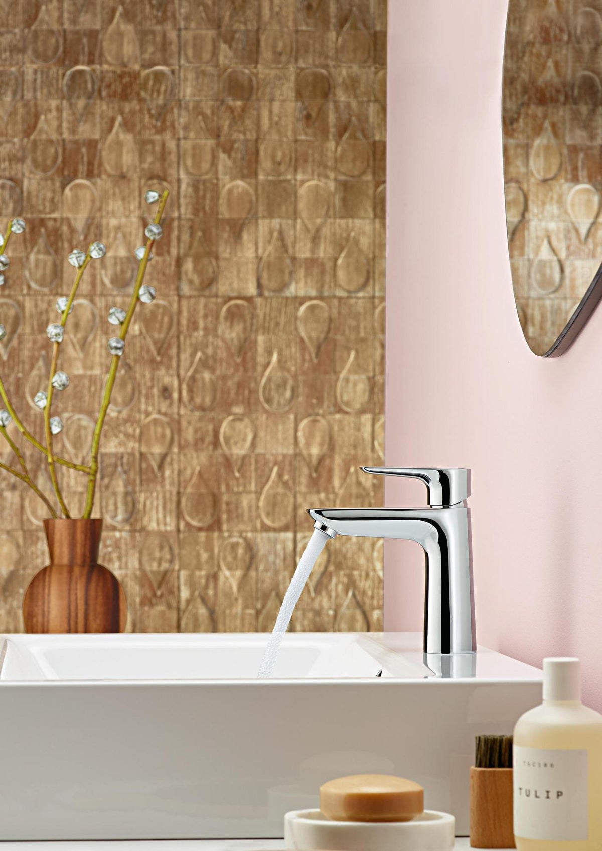 HANSGROHE Talis E Einhebel-Waschtischmischer 110 mit Ablaufgarnitur, chrom – ComfortZone, 5 l/min
