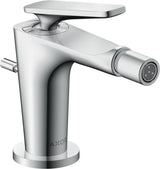 AXOR Citterio C Einhebel-Bidetmischer mit Zugstangen-Ablaufgarnitur, Ausladung 113 mm, chrom