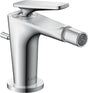 AXOR Citterio C Einhebel-Bidetmischer mit Zugstangen-Ablaufgarnitur, Ausladung 113 mm, chrom