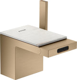 AXOR MyEdition Platte 150 in Leder – Abnehmbare Design-Abdeckung für Waschtischarmaturen