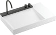 HANSGROHE Avalegra Waschtisch 78 cm mit AquaUnit Armatur – Matt Schwarz, SolidSurface