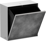 HANSGROHE XtraStoris Rock Einbau-Abfalleimer mit befliesbarer Tür 300 x 300 x 140 mm